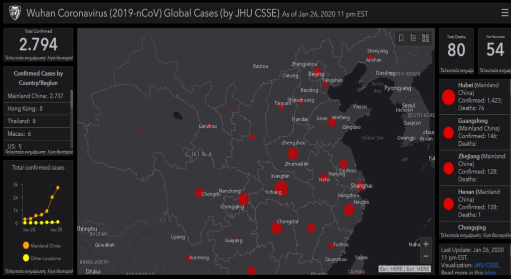Αυξάνονται τα κρούσματα της επιδημίας ιογενούς πνευμονίας που προκαλεί ο νέος κοροναϊός στην Κίνα, καθώς τα επιβεβαιωμένα κρούσματα