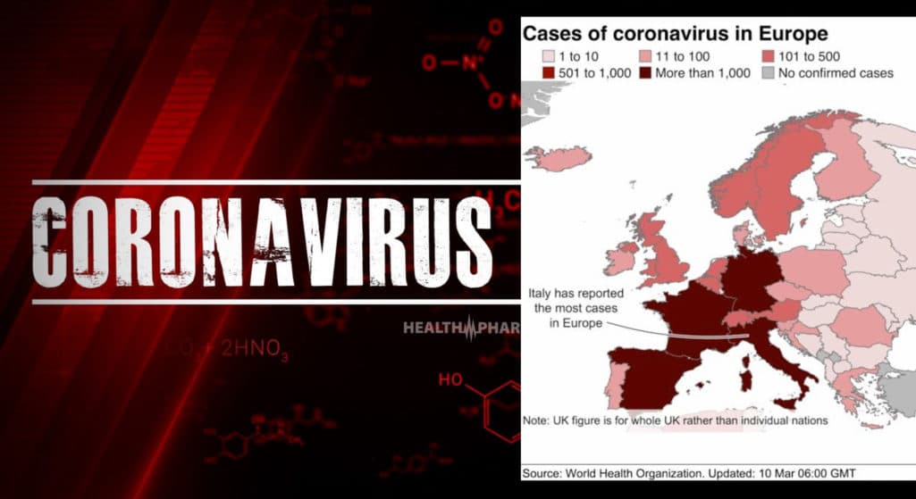 Κρούσματα του κορωνοϊού σε σχεδόν 30 χώρες της Ευρώπης έχουν καταγραφεί σύμφωνα με τον Παγκόσμιο Οργανισμό Υγείας, με περισσότερα από 17.000 κρούσματα και 700 θανάτους. Την ήπειρο πλέον την έχουν κατακλύσει φόβοι εξαιτίας της απειλητικής για τη ζωή νέα επιδημία του κορωνοϊού.