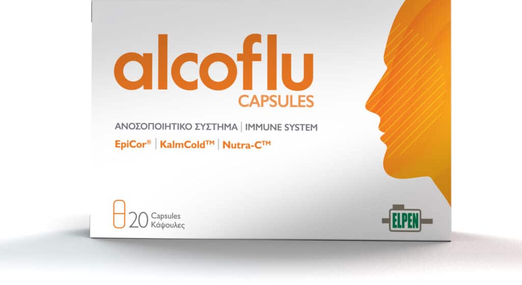 Το νέο καινοτόμο σκεύασμα alcoflu CAPSULES κυκλοφόρησε η ELPEN για τη ρύθμιση του ανοσοποιητικού συστήματος και την ανακούφιση των συμπτωμάτων του κρυολογήματος και της αλλεργικής ρινίτιδας.