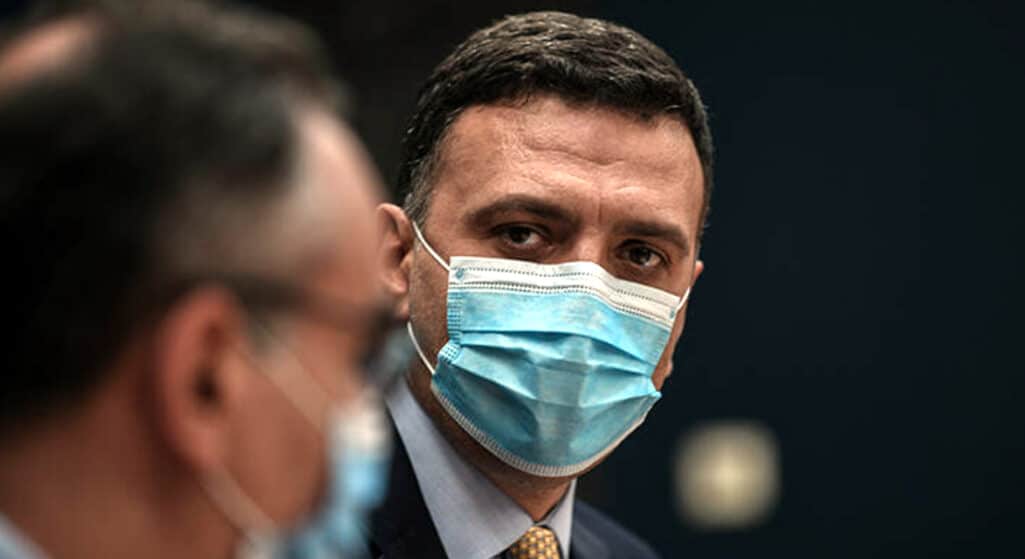 Το «παρών» στη συνέντευξη Τύπου αναφορικά με την ενημέρωση για την πανδημία στην Ελλάδα έδωσε ο υπουργός Υγείας, Βασίλης Κικίλιας 